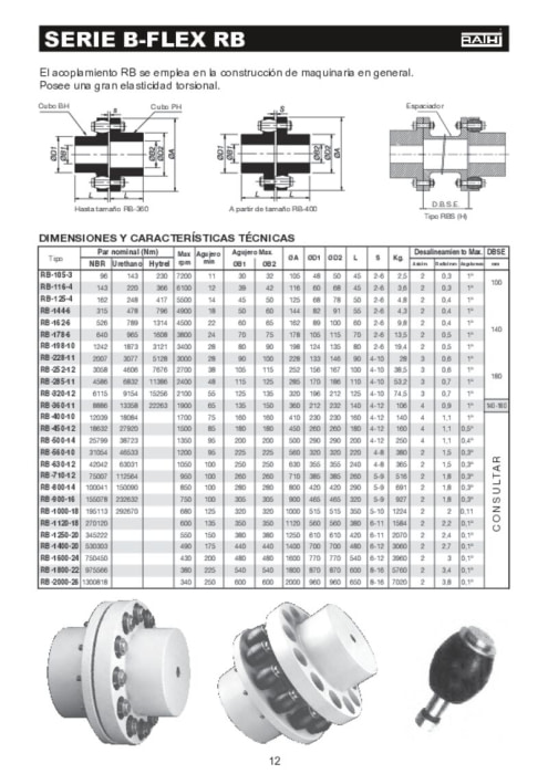 Acoplamientos B-FLEX RB