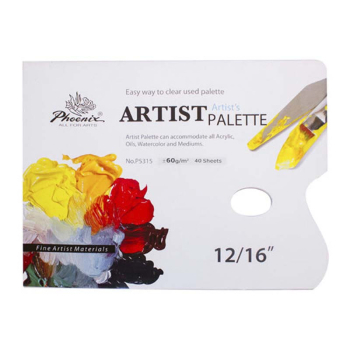 SET OF PAPER PAINT PALETTES