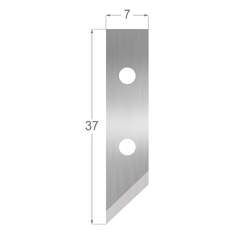 Cuchilla 45° con dos agujeros - WIZARD 8000 - 100 u.-2