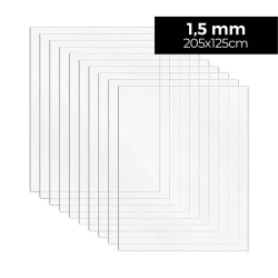 Vidrio pllástico mate - 1.5mm - 125x205 cm