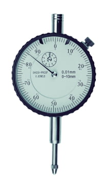 Reloj comparador DIN 878 con recorrido de 10mm, especial anti choque x 0.01mm