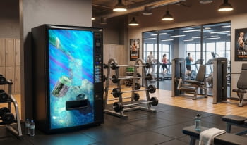 MAQUINA VENDING AZKOYEN PALMA B6 PARA AGUAS 1,5L CON SITEMA DE  TARJETA Y MOVIL