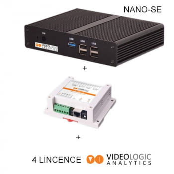 Sistema de análisis de vídeo activado hasta 4 canales de analítica. Incluye NANO-SE + Módulo de relés - 2