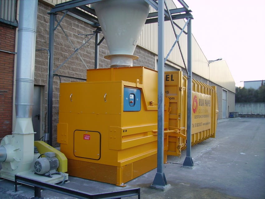 Instalacion de compactacion automatitzada para Rua Papel