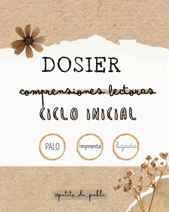 DOSIER COMPRENSIONES LECTORAS CICLO INICIAL