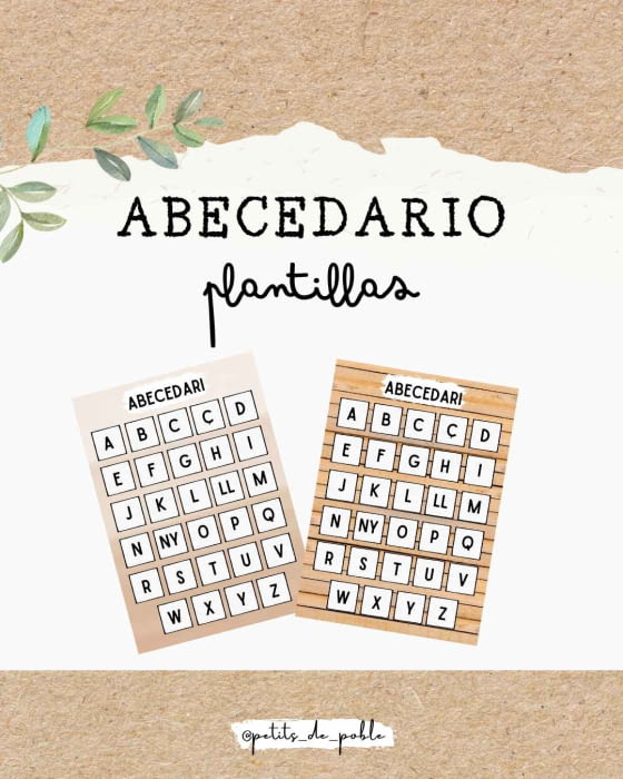 ABECEDARI PLANTILLA