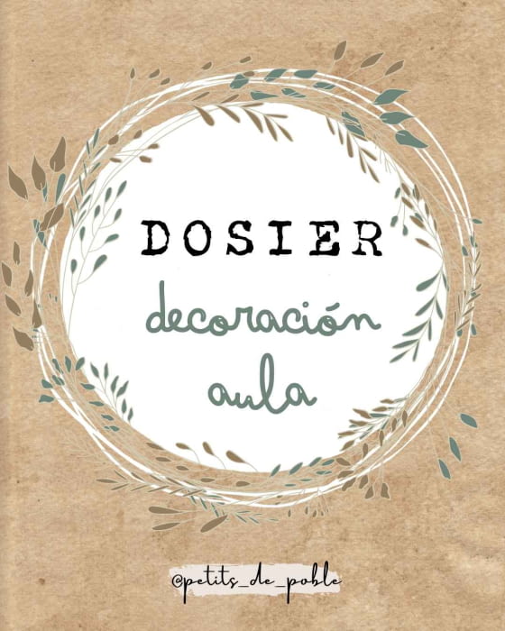 DOSSIER DECORACIÓ AULA