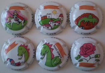 MAS DELS CLAVERS JUEGO 6 PLACAS V. 12929 A 12934