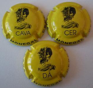 MONEGAL CERDA JUEGO 3 PLACAS V. 7164-5-6