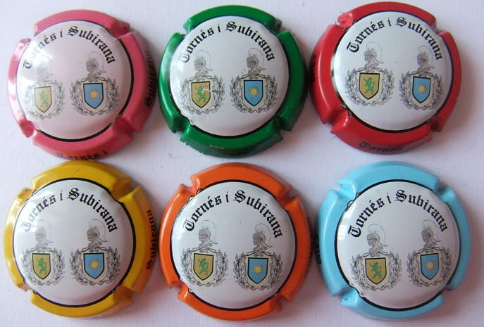 TORNES I SUBIRANA JUEGO 6 PLACAS V. 13310 A 13315