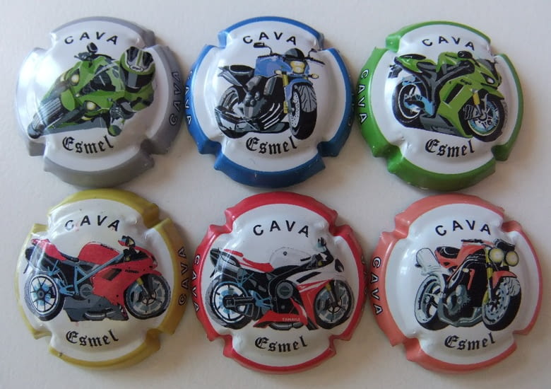 ESMEL JUEGO 6 PLACAS V. 16230 A 16235 (MOTOS)