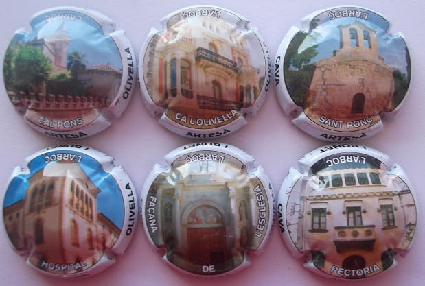 OLIVELLA I BONET JUEGO 6 PLACAS V. 22009 A 22014