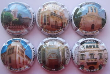 OLIVELLA I BONET JUEGO 6 PLACAS V. 22009 A 22014