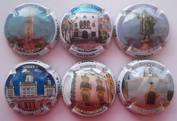 OLIVELLA I BONET JUEGO 6 PLACAS V. 22003 A 22008