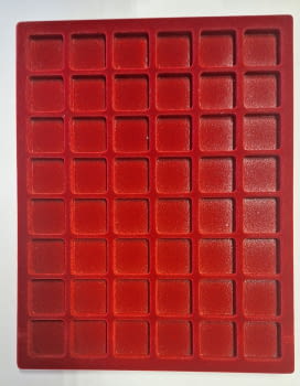 BANDEJA TERCIOPELO 48 PLACAS