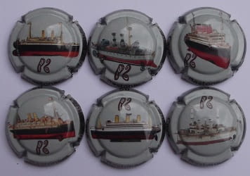 BASTONERS JUEGO 6 PLACAS X. 106412-3-4-6-8-9 (BARCOS)