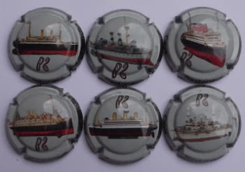 BASTONERS JUEGO 6 PLACAS X. 106412-3-4-6-8-9 (BARCOS)