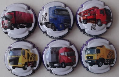 BASTONERS JUEGO 6 PLACAS V. 30046 A 30051 (CAMIONES)
