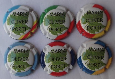 MARIA OLIVER PORTI JUEGO 6 PLACAS X. 127263 A 127268