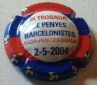 PIRULA CONMEMORATIVES X. 08112 IX TROBADA DE PENYES BARCELONISTES