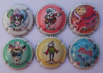 OLIVELLA I BONET JUEGO 6 PLACAS V. 27597 A 27602