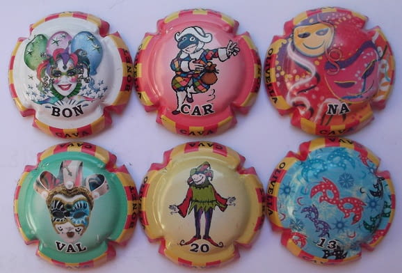 OLIVELLA I BONET JUEGO 6 PLACAS V. 27603 A 27608