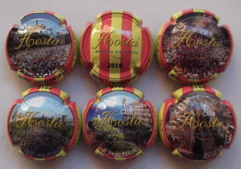 HOSTA JUEGO 6 PLACAS X. 139589-90-767-769-770-140008 (DIADA CATALUNYA 2016)