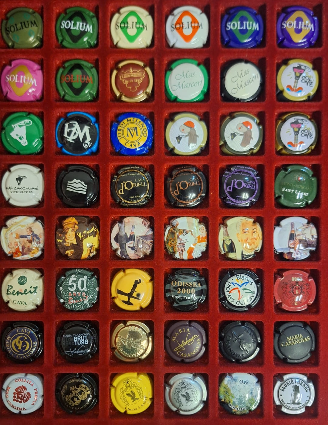 LOTE DE 48 PLACAS DE CAVA IDEAL CAMBIOS 10 (0.10 UNIDAD)
