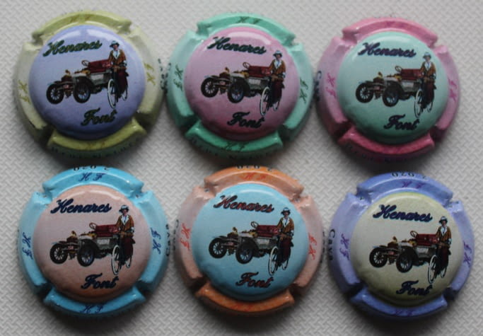 HENARES FONT JUEGO 6 PLACAS X. 191864 A 191869
