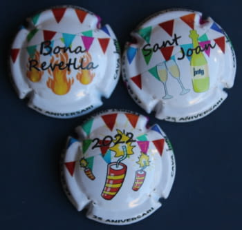 JOSEP Mª FERRET GUASCH JUEGO 3 PLACAS X. 220632-3-4 (SANT JOAN 2022)