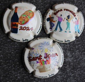 JOSEP Mª FERRET GUASCH JUEGO 3 PLACAS X. 244570-1-2 (ST JOAN 2024)