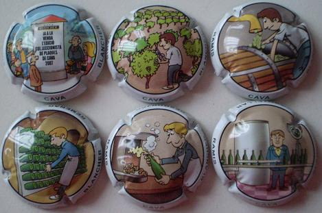 BLANCHER JUEGO 6 PLACAS V. 8538 A 8763