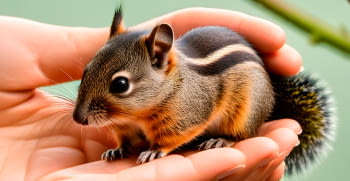 Squirrels as pets: small, playful and adorable.