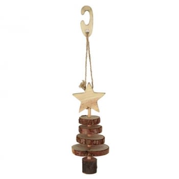 REF - B02089 RODENTS WOODEN WHEELS HANGING TREE TOY