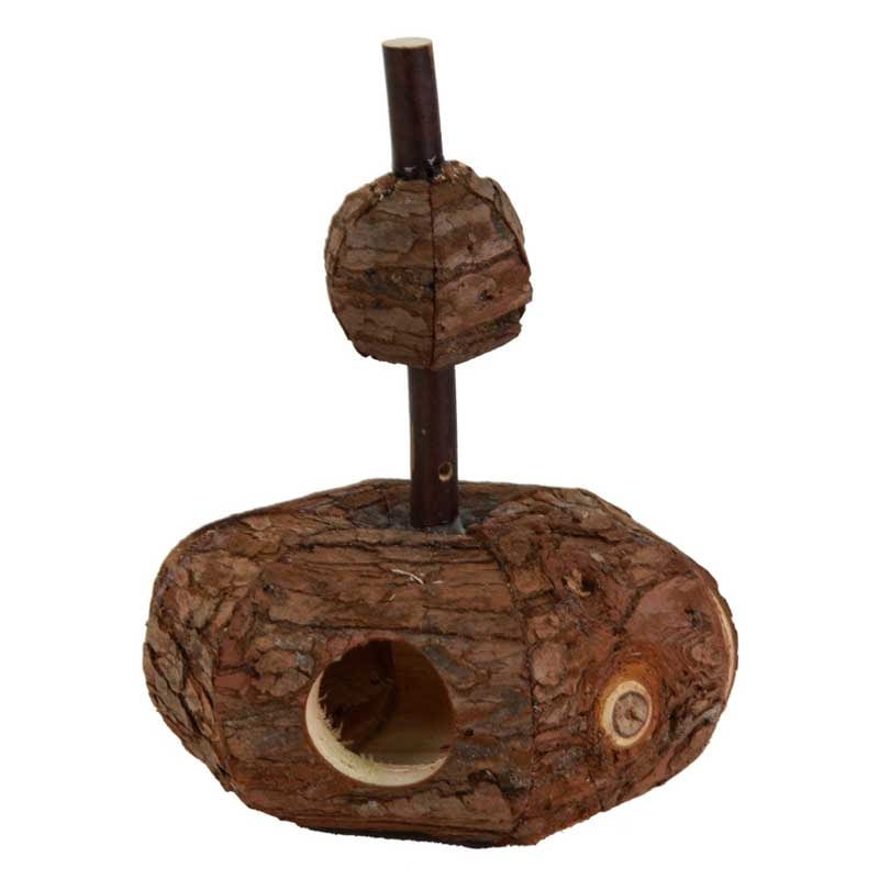 REF - B02093 RODENTS WOODEN TUNNEL TOY