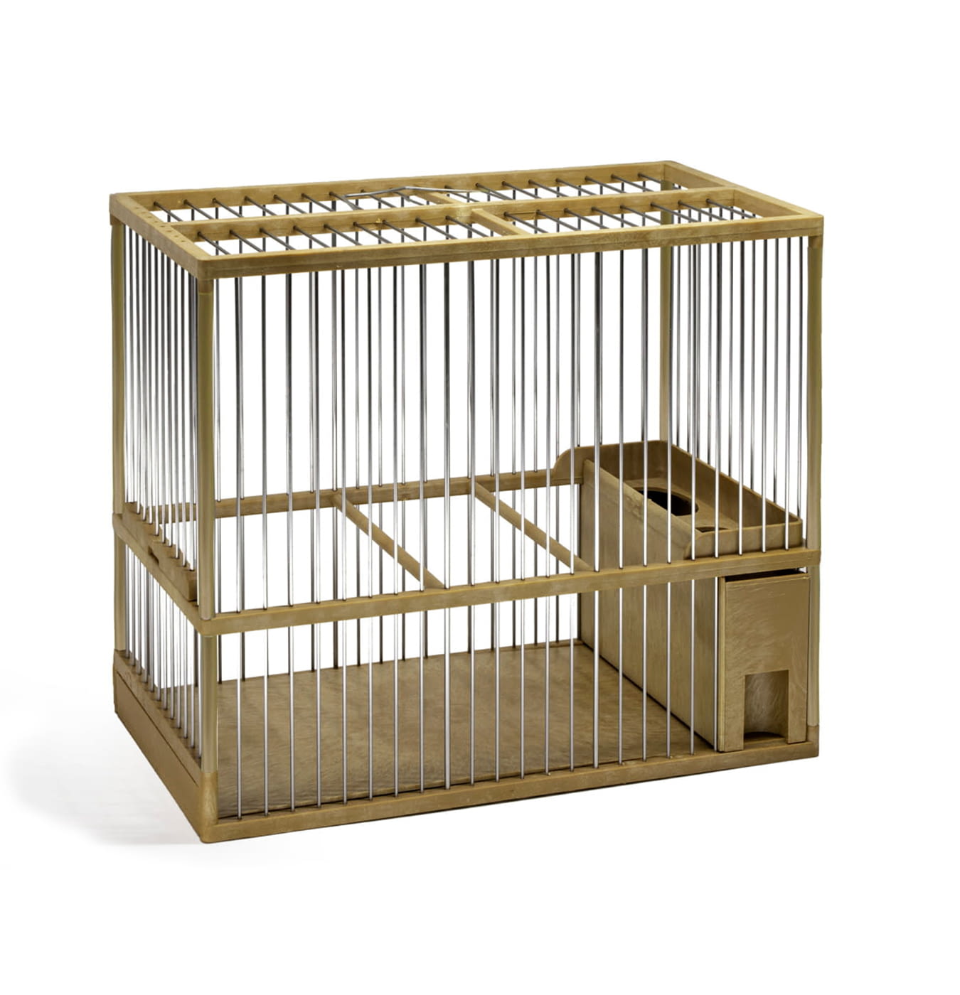 REF - 1004 LARGE COMPETITION CAGE GALVANIZED IRON BEIGE COLOUR