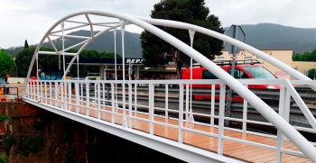Footbridge in Llançà (Costa Brava)