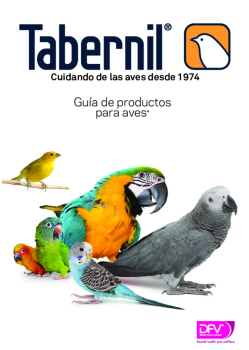 Guia Productos para aves