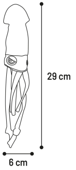 JUGUETE FLIPPER CALAMAR 29cm 6ud - 2