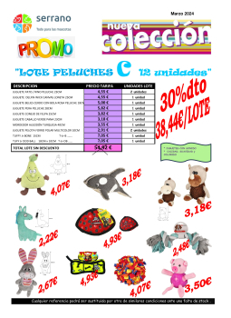 LOTE PELUCHES   C   12uds