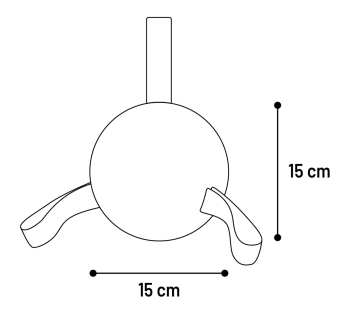 BALON KONA E-TPU 15cm 3ud - 2
