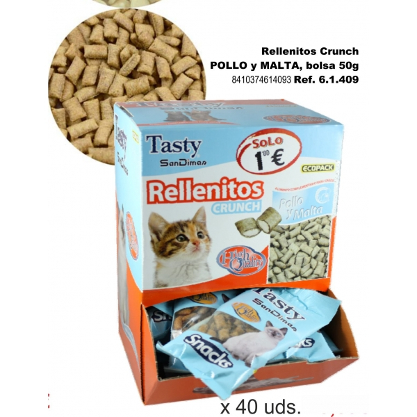 TASTY GATO RELLENITO POLL 40x50g