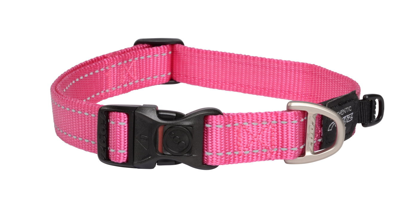 ROGZ COLLAR CLASSIC M HB11K FUCS