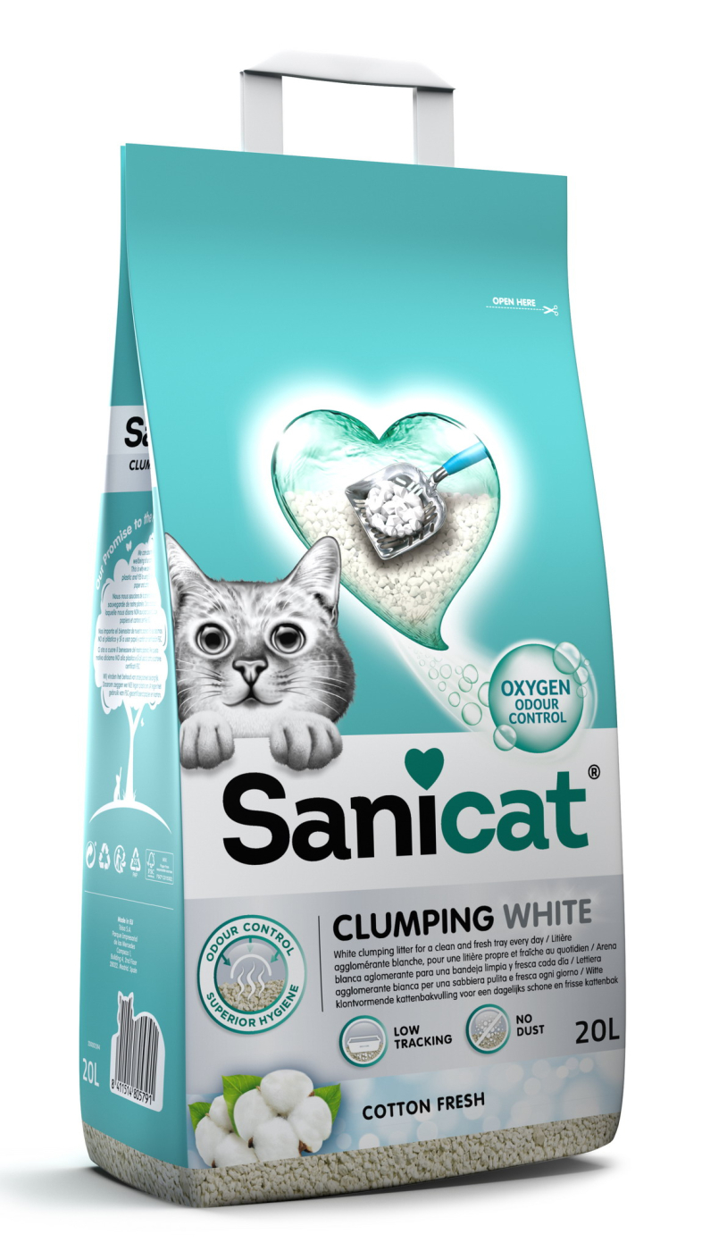 SANICAT 23 CLUMP WHITE COTTO 20L