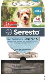 SERESTO EXP 12ud PERRO -8Kg 38cm