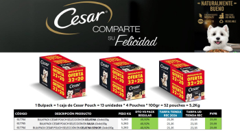 CESAR MEGAPACK SALSA 32+20)x100g