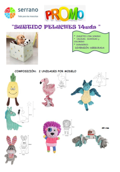 SURTIDO PELUCHES SERRANO 14uds
