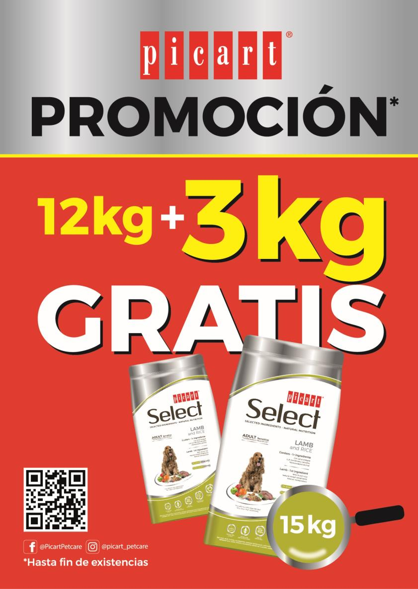SELECT ADULT CORDERO 12Kg + 3Kg