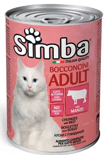 SIMBA GATOS HUMEDO BUEY 24x415g