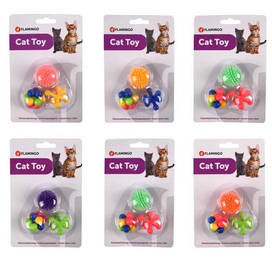PELOTA GATO JUNA 3ud  503989